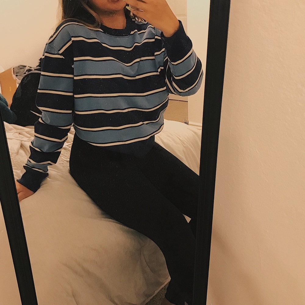 Pacsun Striped Crewneck (L.A. Hearts )